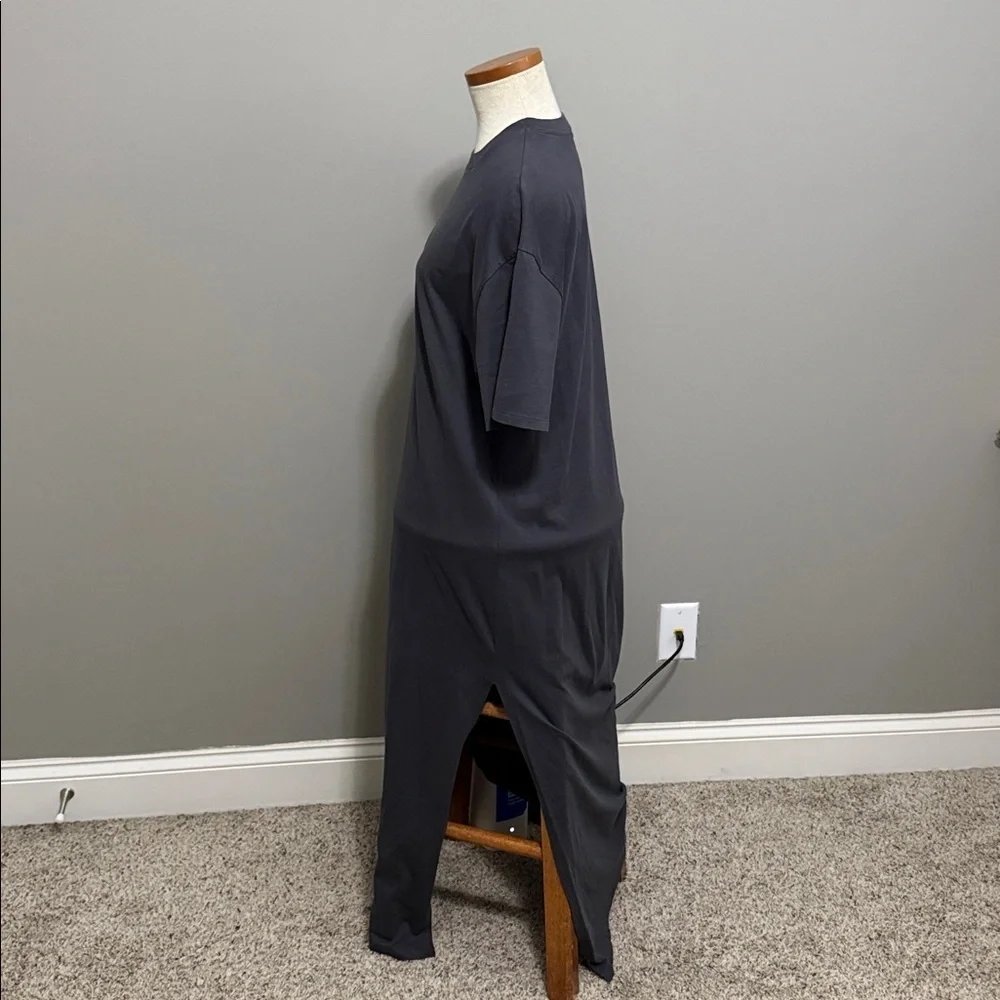 Abercrombie & Fitch - T-shirt Style Cotton Maxi Dress With Slit - Size Medium